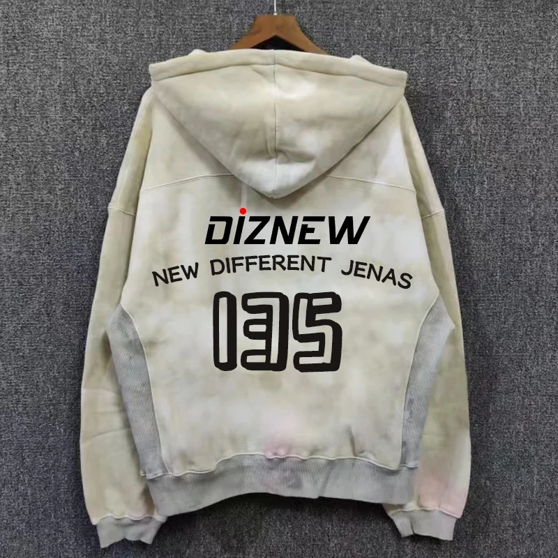 DiZNEW High Quality Men's hooded Jacket and Sweatshirt Hip Hop street trend hoodie details