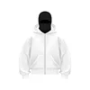 White - Black Hooded