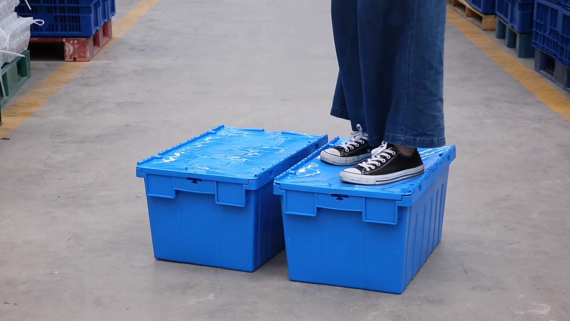 Heavy Duty Storage Plastic Tote Moving Box Home Moving Box Buy