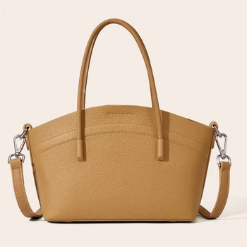 Trendy Fashion Handbags Tote Bag Custom Luxury Bags Shoulder Genuine Cowhide Leather Lady for Women Polyester Single New Fashion