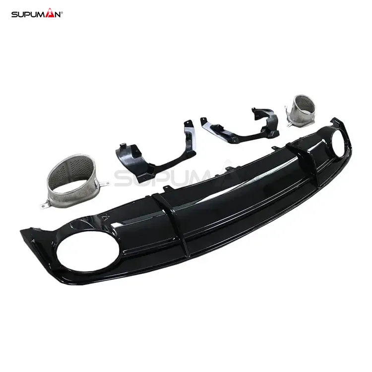 Rear Bumper Diffuser for Audi A7 Rear Diffuser Body Kit Accessories Rs7 Style ABS Material Bubble Origin Gua 2016 2017 2018 3kg
