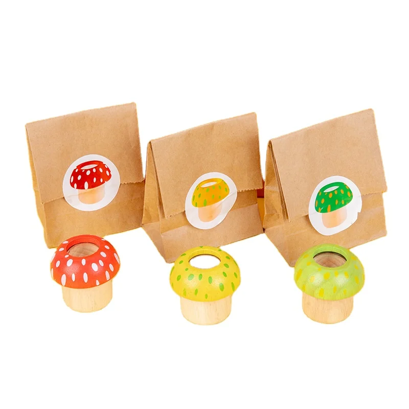 Новое поступление, детские развивающие игрушки в форме грибов, Детская развивающая игрушка, Деревянный калейдоскоп