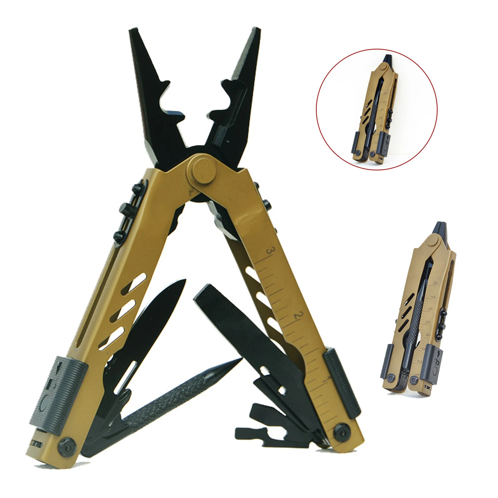 Factory Price Stainless Steel Folding Pliers Multifunctional Multitool Slide  Switch Durable Aluminum Screwdriver Serrated OEM| Alibaba.com