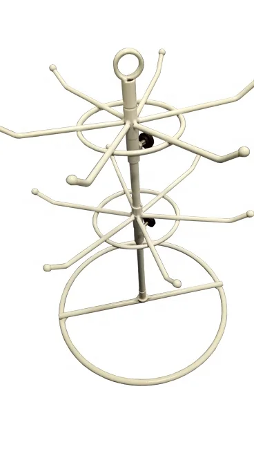 Two Tier Rotating Metal Wire Counter Display Rack For Keychain - Buy ...