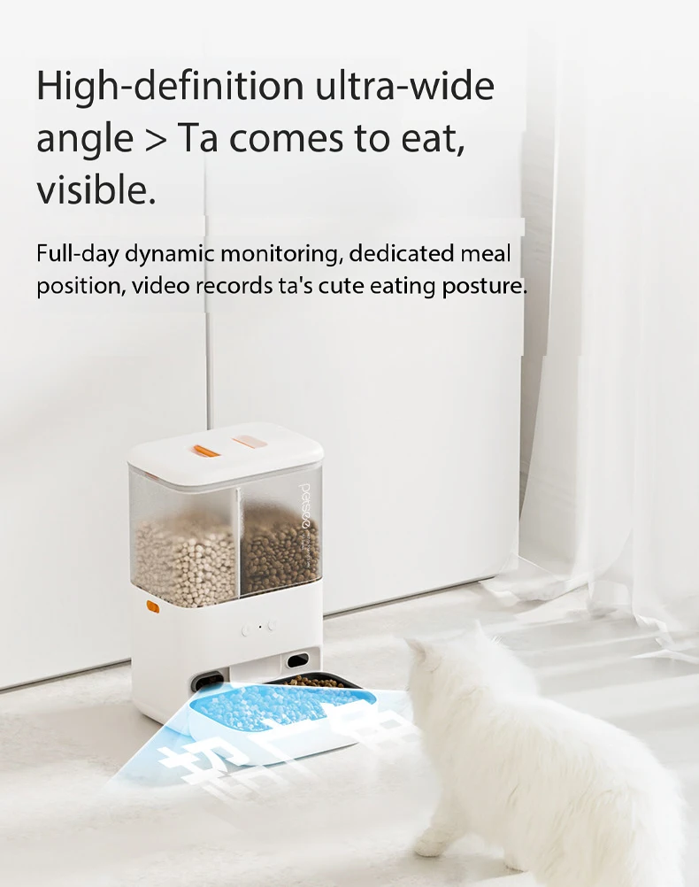 product smart automatic pet feeder water dispenser all in one machine app remote timed food water bowl for cats dogs-2