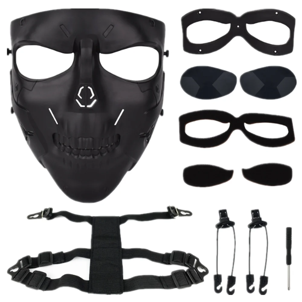 Tactical Masks With PC Lens Paintball Games CS Field Mask Hunting Motorcycle Cycling Full Face Mask