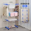 16 tube foldable drying rack-blue