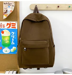 2026 New Versatile Solid Color Backpack Sweet and Casual College High School Backpack for Laptop Backpack