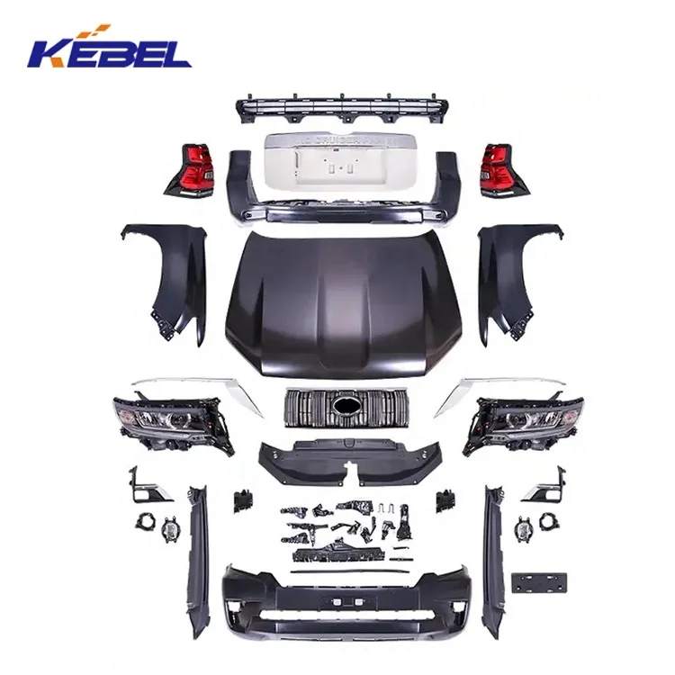 Car Part Car Front Bumper Assembly 52119-6B979 OEM 52119-6B980 Front Bumper Kit for Toyota Prado 2018