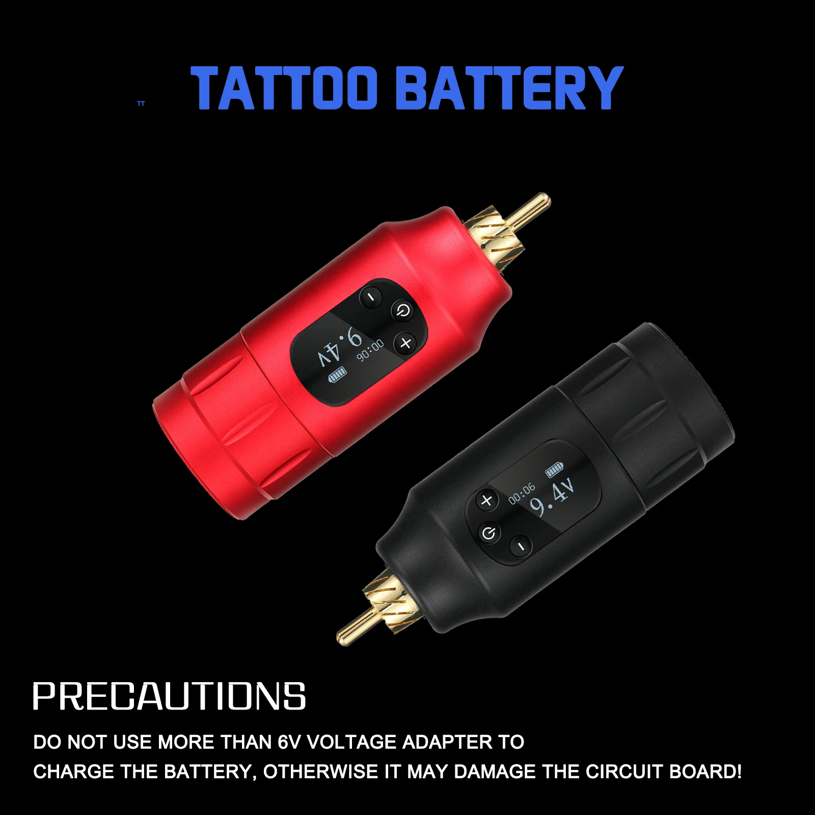 2022 Tuffking Second Generation Wireless Iron Permanent Lower Noise Portable Led Switching Tattoo Power Supply