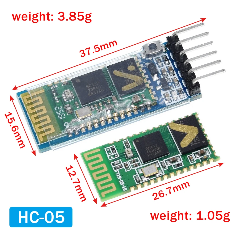 HC-05 / HC-06 Bluetooth Module Für Arduino - 1-10 Stück, Drahtlose Steuerung Leicht Gemacht