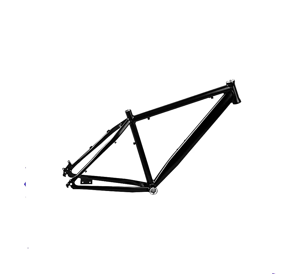 raw aluminium mtb frame