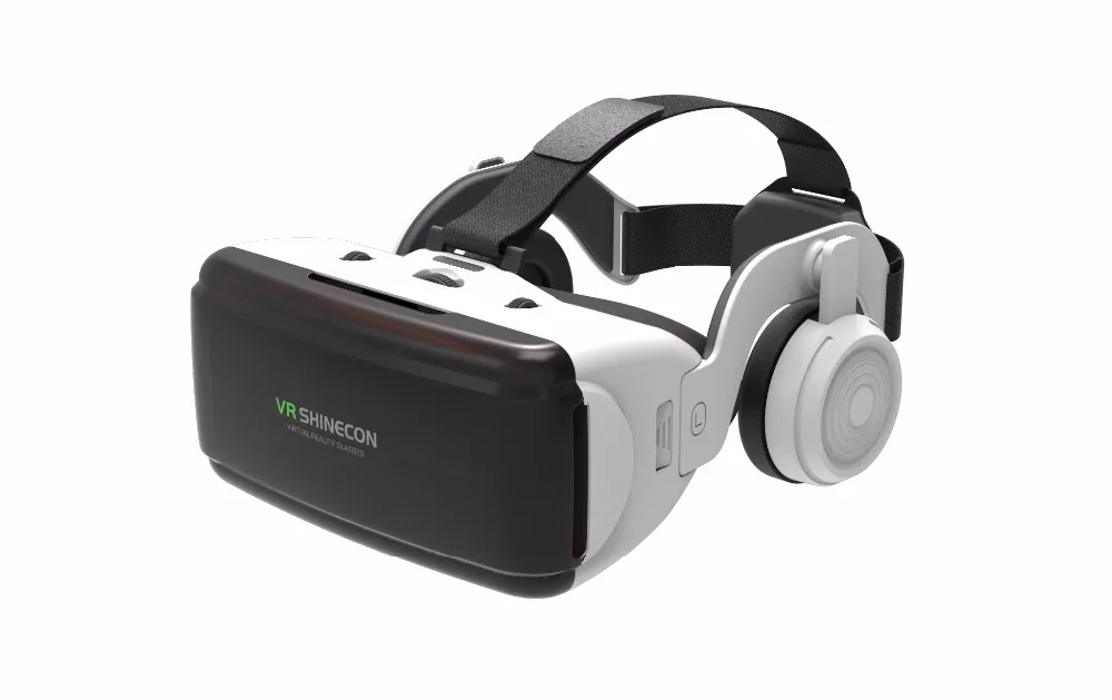 Shinecon VR-casco de realidad Virtual para teléfono inteligente, gafas 3D para Smartphone, auriculares, binoculares para videojuegos con lente