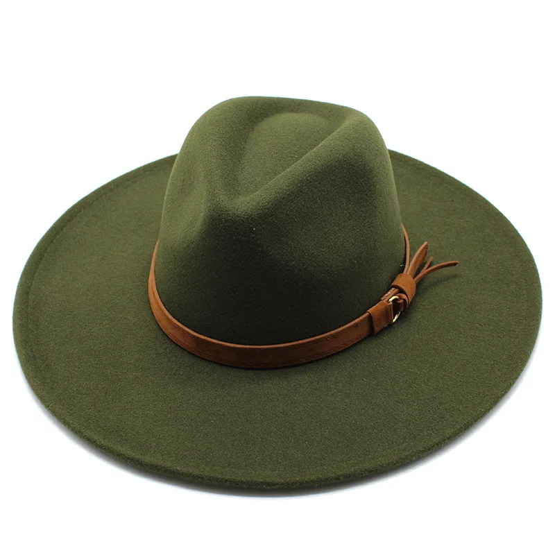 Jazz Hat Fashion 9.5cm Big Brim Peach 
