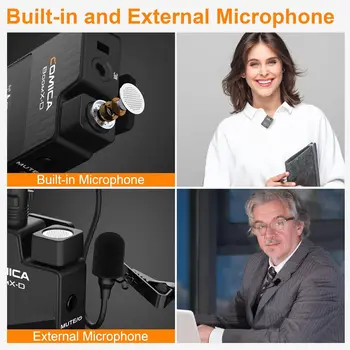 Comica BoomX-D2 - Wireless Microphone System for Cameras, Camcorders, Smartphones, Laptops, Compact Wireless Lavalier Lapel detail image