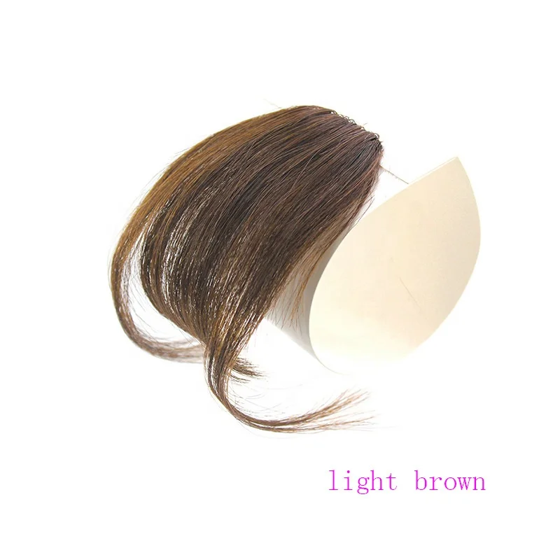 Hot Selling Human Hair Neat Women Hair Pieces Different Color Bangs Fringe Clip in Hair Extensions