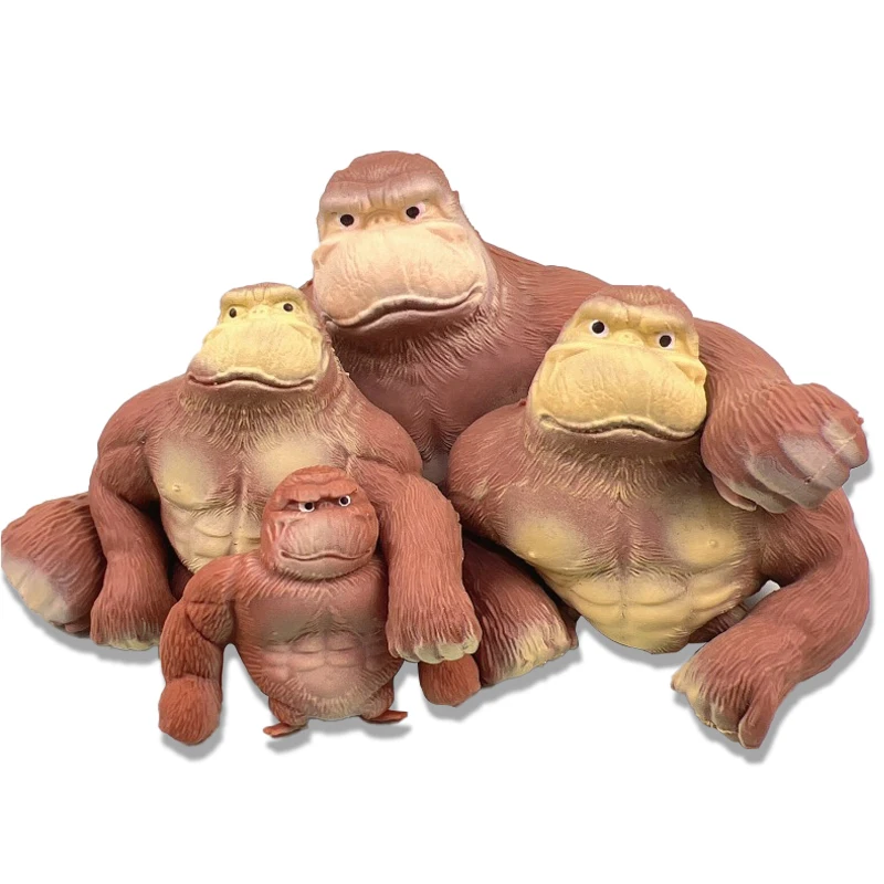Classic Popular Anti Stress Oversized Squeeze Fidget Stress Relief Animal  Gorilla Stretch Playing Toys for Adult Kids Boys Girls