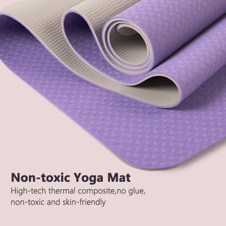 custom print high quality large eco friendly non slip Thermal composite TPE yoga mat