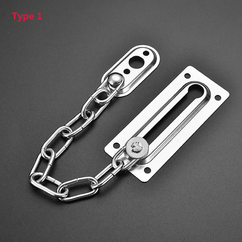 Barrure Porte Heavy Duty Door Chain Lock - Stainless Steel Security