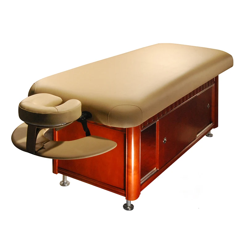 Плоский массажный стол для всего тела Malibu, для косметологии лица, медицинский эстетический диван, тайская массажная кровать с шкафом