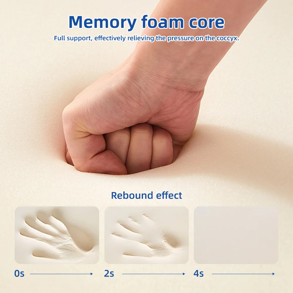 Wholesale Seat Cushions Memory Foam Adjustable Straps Removable Washab - product detail 6