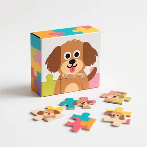 Personalized Custom Logo Animal Dog 48 Pieces Paper Puzzle Kids Educational Jigsaw Puzzle for Family