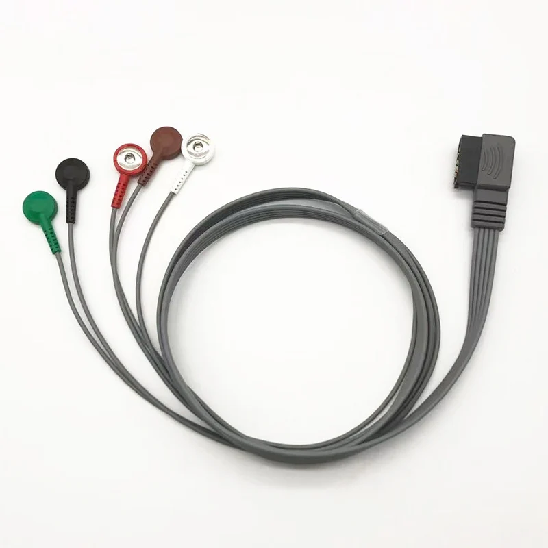 Philips 5 Leads M4725a DigiTrak XT Ecg Holter Cable Medium 989803157481