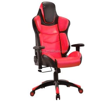 Leather Gaming Chair High Back Ergonomic Reclining Office Red Black Cartons Iron PU Material Commercial Furniture Swivel Chair