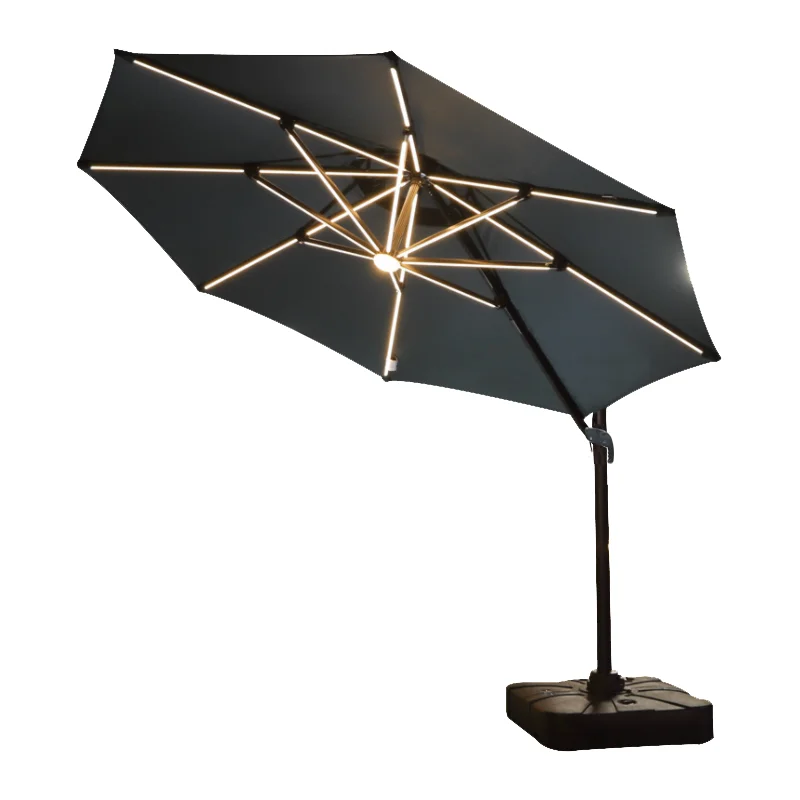 Outdoor Led Light Roma Umbrella Modern Roman Round Waterproof 3*3m ...