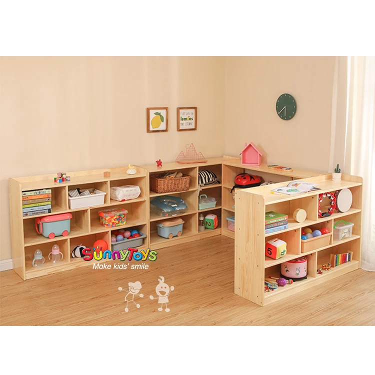 Деревянный шкаф для обуви для дошкольников