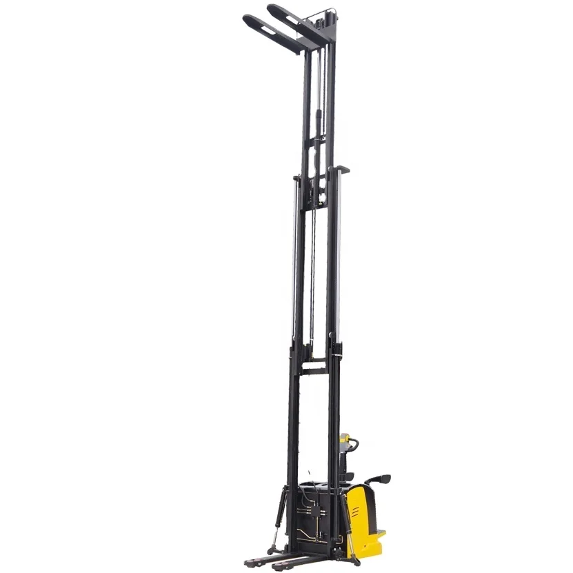Xilin Heavy Duty High Lift Stand on Pallet Forklift 2000kg 2 Ton Electric Rider  Stacker