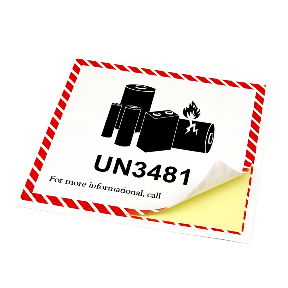 custom-un3481-warning-label-adhesive-lithium-battery-shipping-labels for Free Printable Un3481 Label Pdf Custom Un3481 Warning Label - Adhesive Lithium Battery Shipping Labels for Free Printable Un3481 Label Pdf
