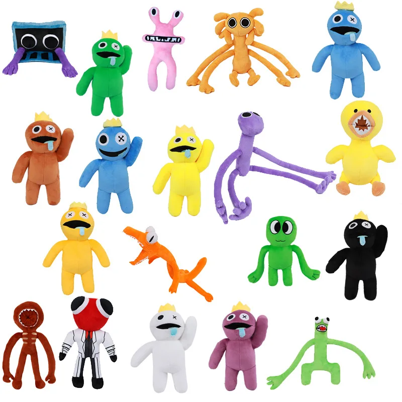 Boneca de pelúcia de amigos do arco-íris, brinquedos macios, jogo de  desenho animado, personagem monstro, brinquedos de pelúcia para crianças —