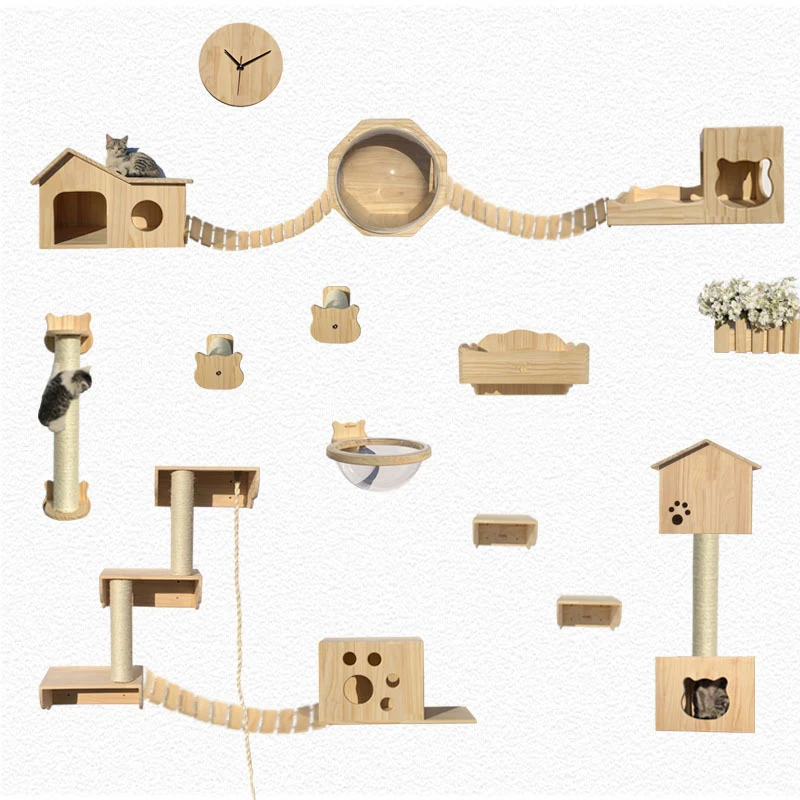 Pont De Suspension Mural En Bois Pour Chat Nid Pour Chat Plateforme De Saut Echelle Souple Livraison Gratuite Buy Griffoir De Condo D Arbre A Chat Mur D Arbre Arbre A Chat A Gratter Product On Alibaba Com