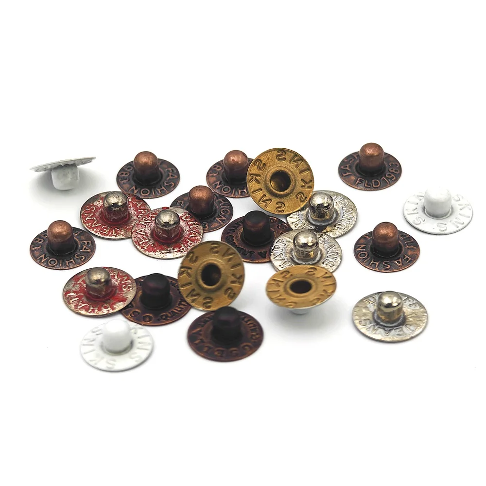 Пистолет для одежды из нержавеющей стали железная латунная кожаная джинсовая кепка с логотипом заклепки джинсов металлические соломенная шляпа