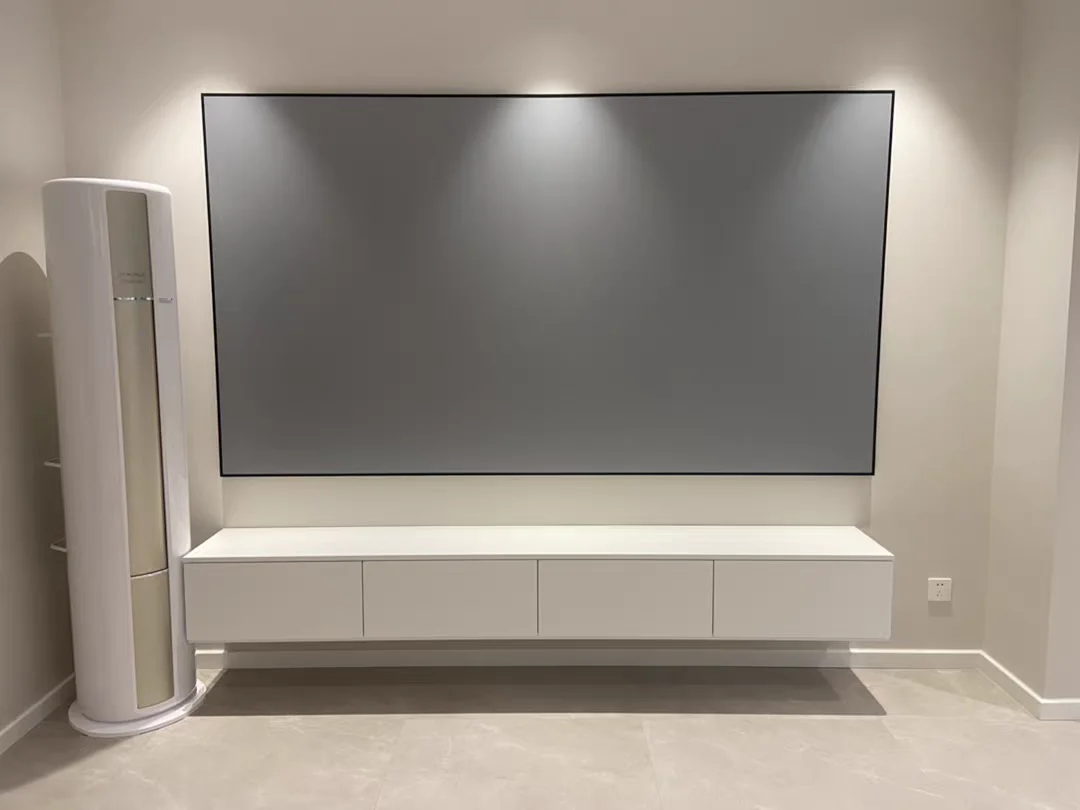 120 Inch 4k Hd Fixed Frame Projector Screen & Bracket Screen