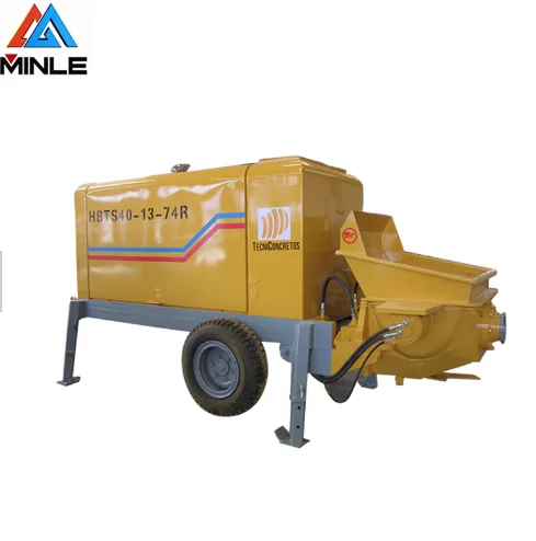 Поставка с завода, гидравлическая система, дизельный работающий мобильный бетонный насос для продажи, бетонный прицеп, бетононасос