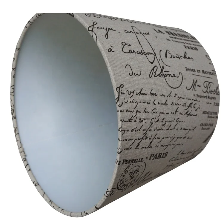 Оптовая продажа, жесткие Настенные светильники ручной работы, тканевые абажуры с принтом