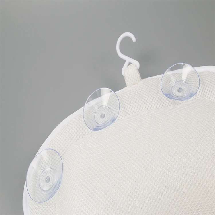 Дышащая 4d сетчатая 6 присосок для взрослых, водонепроницаемая Нескользящая подушка для спа-ванны, для ванны, поддержка шеи и спины