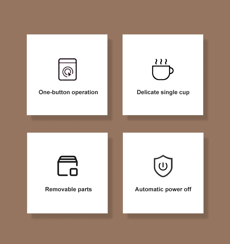 Multi-function Smart Dripper Porterable Temperature Thermostat Coffee Maker Thermal Switch for Home Coffee Machine