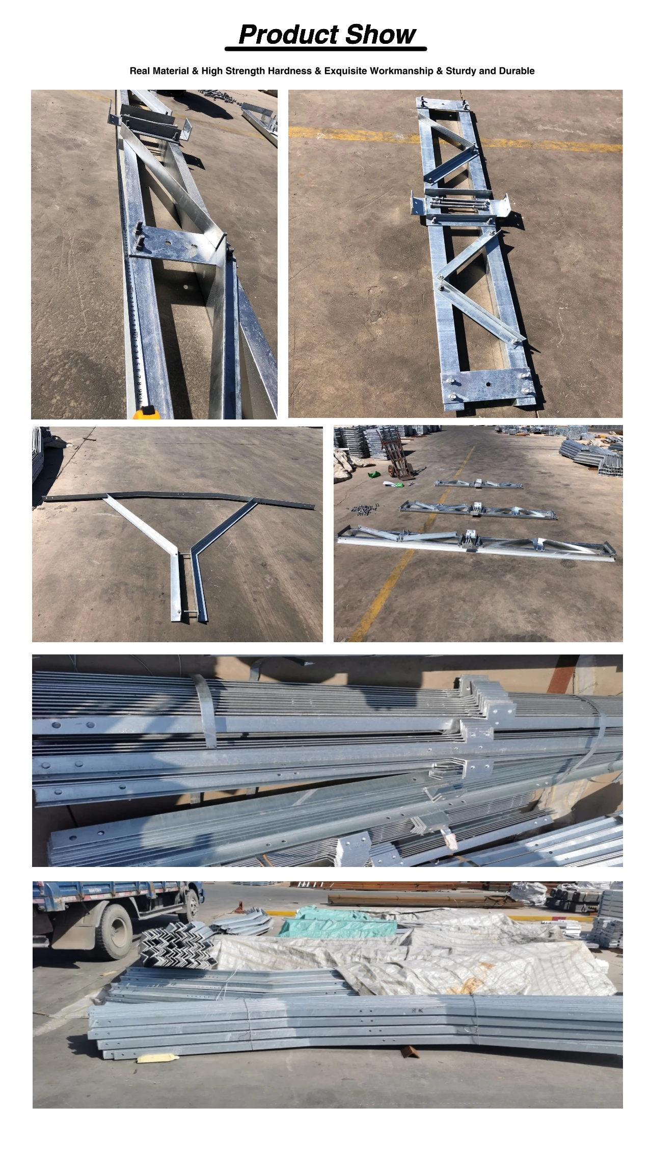 33kv 11kv Hot-dipped Galvanized Tension Cross Arm 7m 8m Steel Angle ...