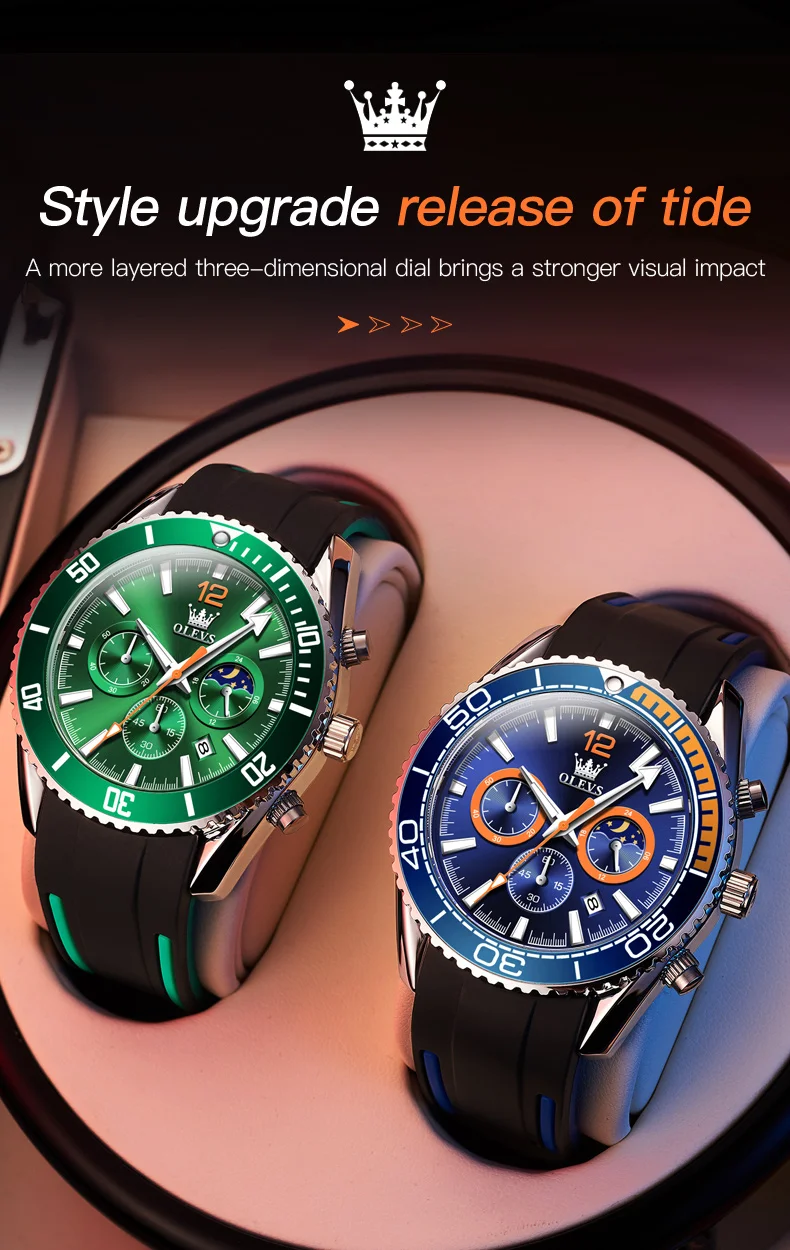 OLEVS Men Sport Wrist Watch | 2mrk Sale Online