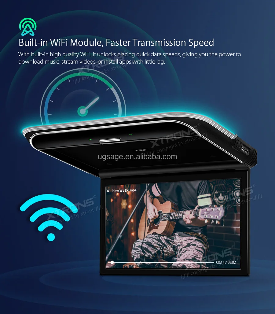 Xtrons 15.6" Touch Screen 1920*1080 Android Car Head Monitor,Back Seat ...