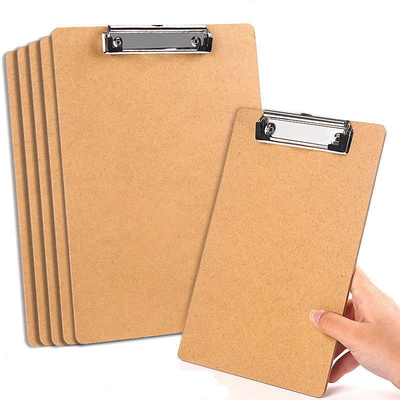 Пользовательский логотип деревянный буфер обмена A4 A5 стандартный зажим доска деревянные доски для письма папка