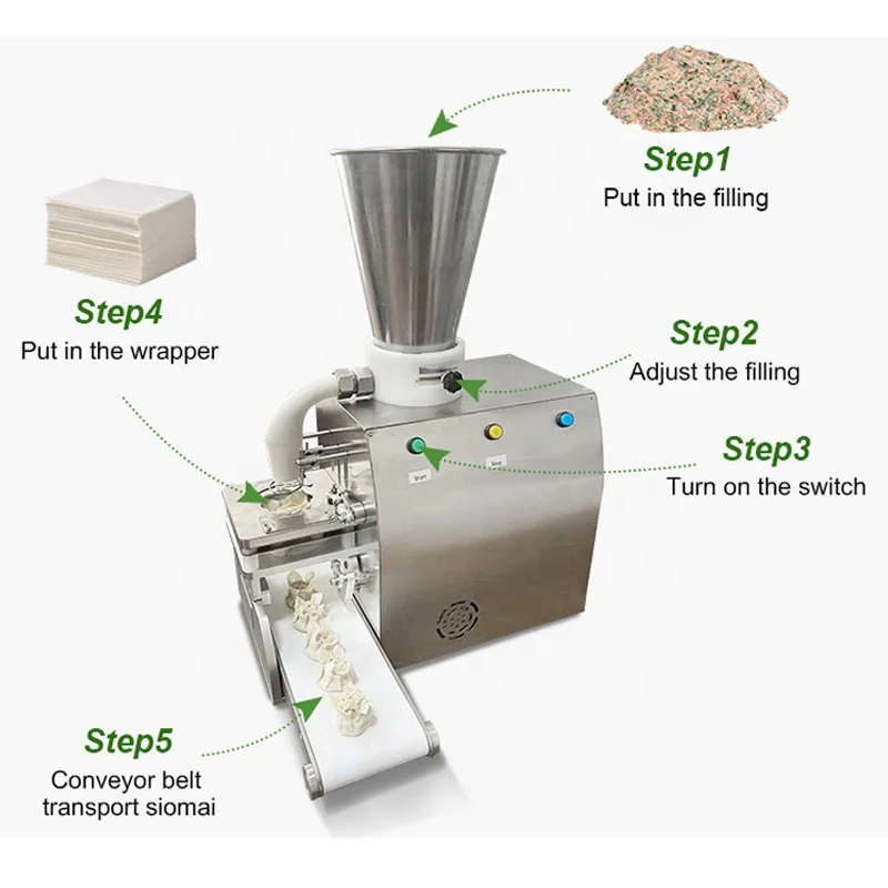 Manual Semi-Automatic Table Tap Portable Frozen Shao Mai Siu Mai Shumai Siomai Maker Process Make Machine