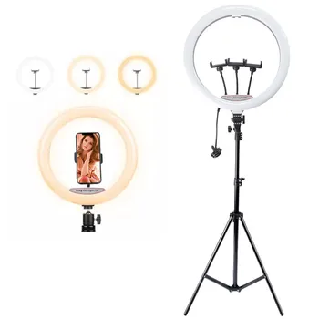 Photography Light Stand 2.1meters Live Stream Ring Light Flexible Folding Tripod Waterproof Shockproof Portable detail image