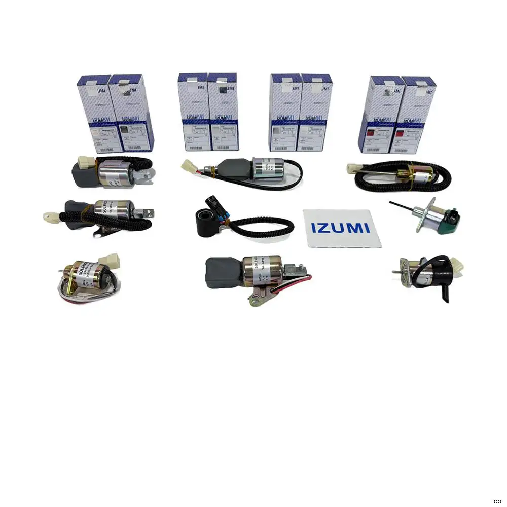 IZUMI RIK Stop Solenoid Valve for Isuzu 10PE1 Construction Machinery Engine Parts