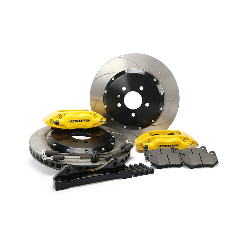 high performance racing brake systems brake kits 4 pot 7600 customized logo for Kia Sportage