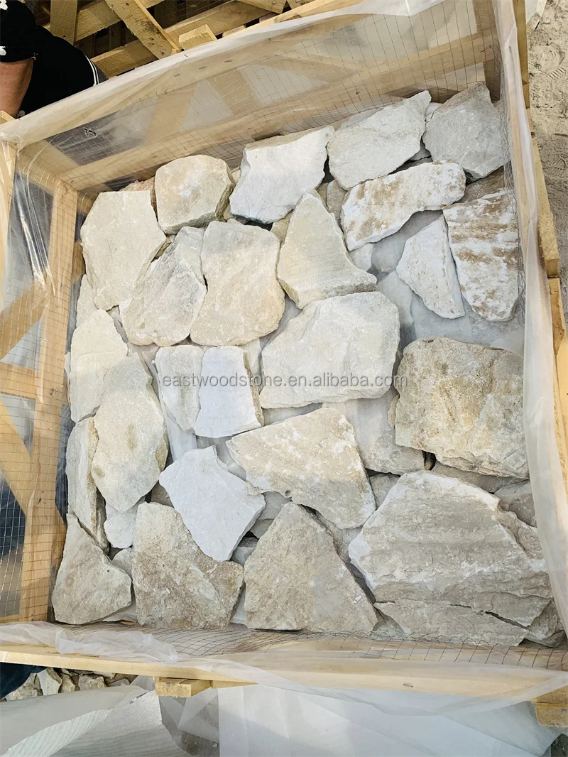 Factory Natural White Stone Veneer For Building Exterior Wall Product