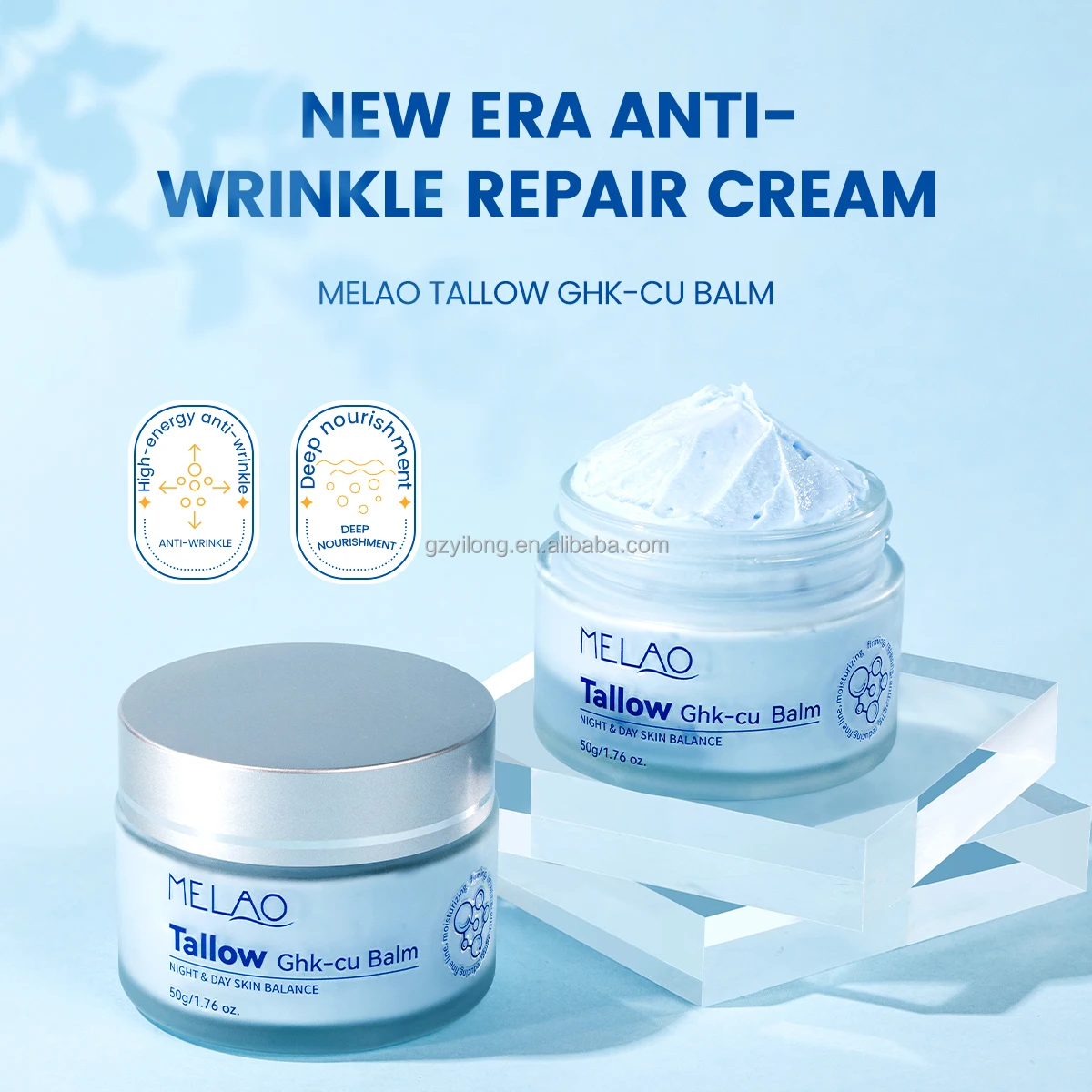 OEM 1% Blue Copper Peptide Face Cream with Collagen Delays Skin Oxidation  and Aging Brightens GHK-CU Tallow Copper Peptide Cream| Alibaba.com